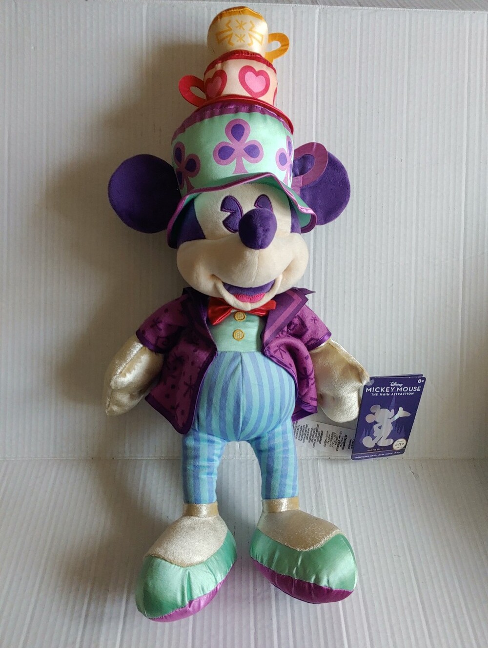 Disney Mickey Mouse: Main Attraction 21" Plush – Mad Tea Party Series 3/12 New